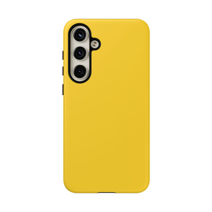 Luscious Yellow: Plain Sunburst-Inspired Color for iPhone, Samsung Galaxy and Google Pixel devices