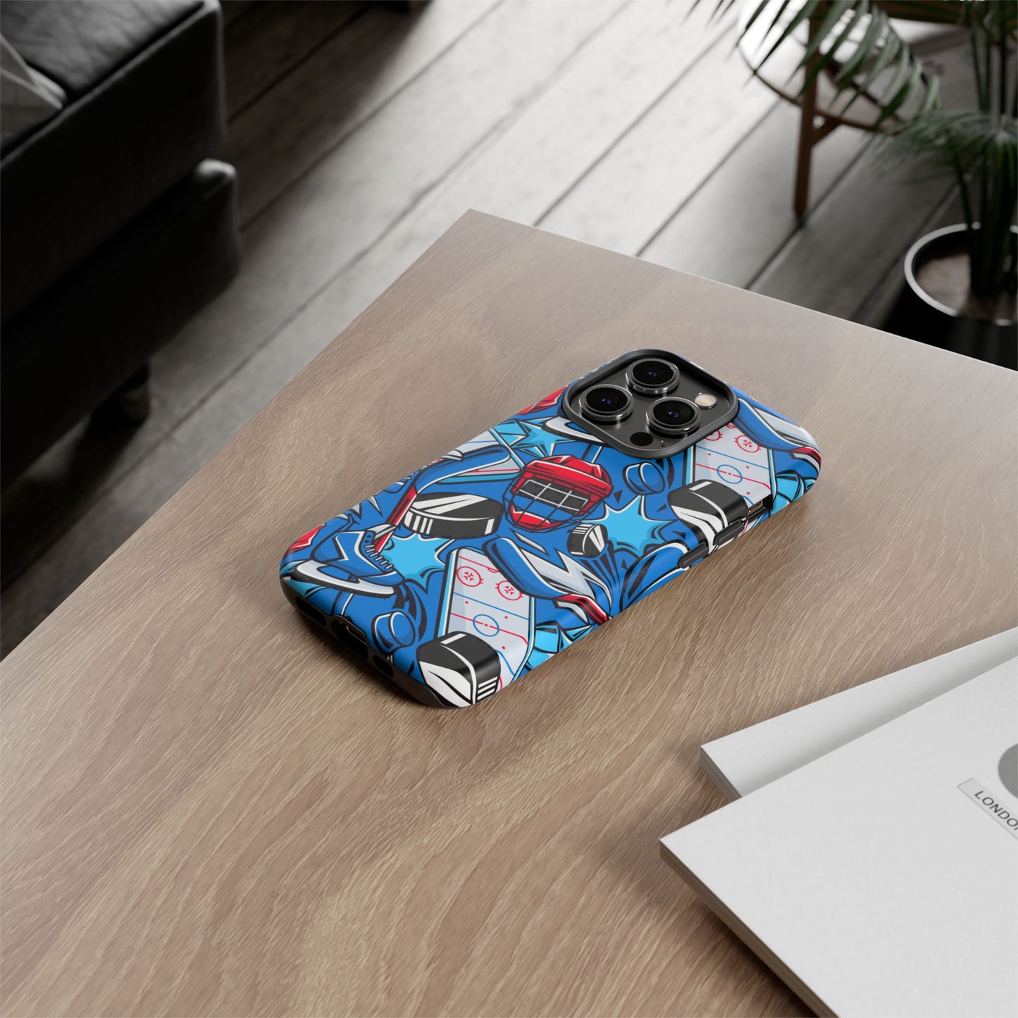 Ice Hockey PowerPlay: Sports-Inspired Phone Case for iPhone, Samsung Galaxy and Google Pixel devices