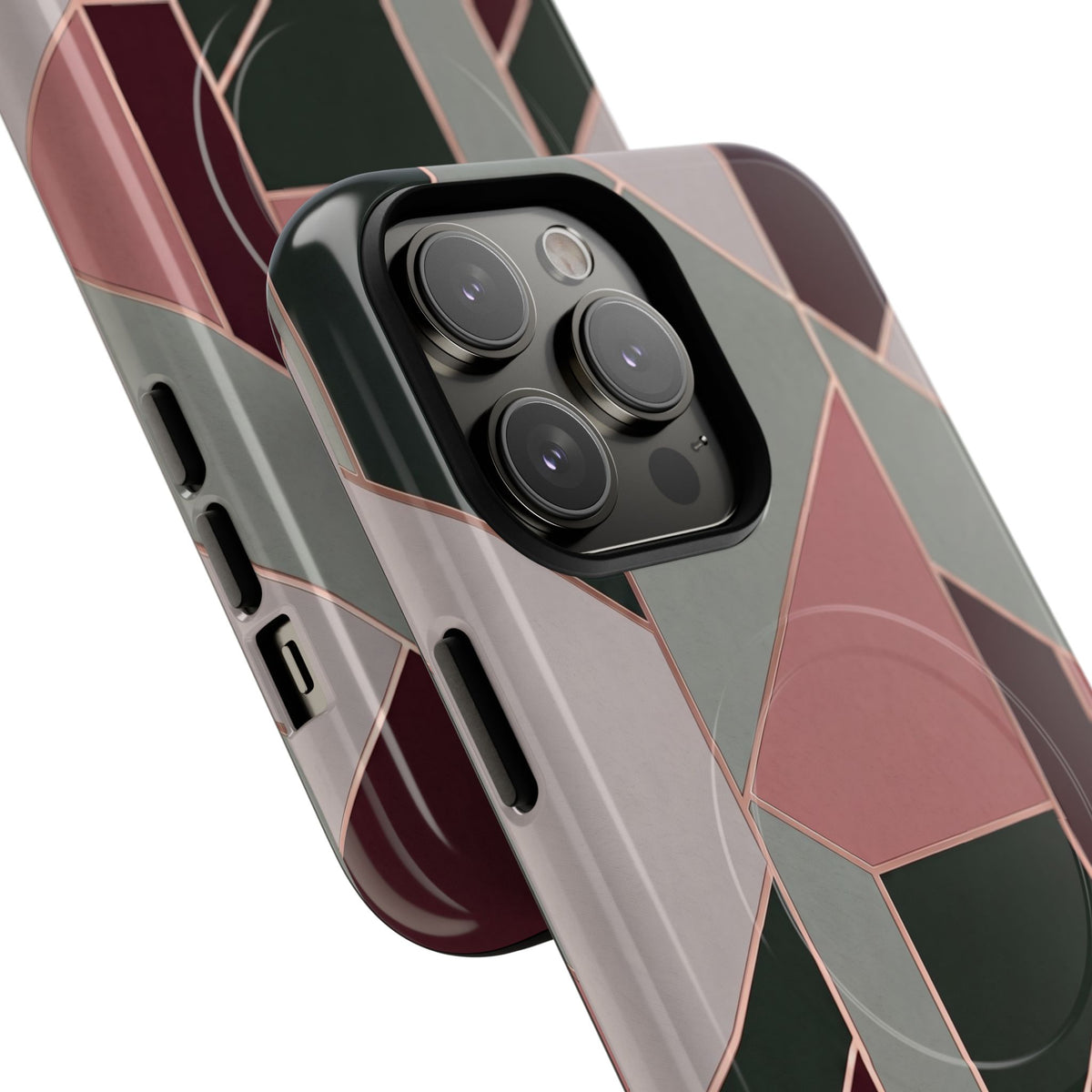 Geometric Luxe MagSafe Phone Case for iPhone
