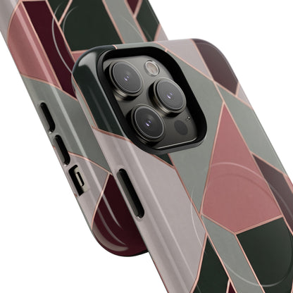 Geometric Luxe MagSafe Phone Case for iPhone
