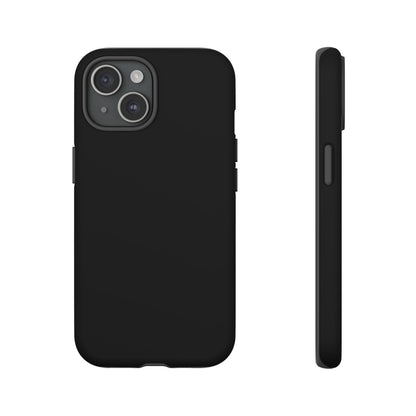 Space Black: Pure black phone case for iPhone, Samsung Galaxy and Google Pixel devices