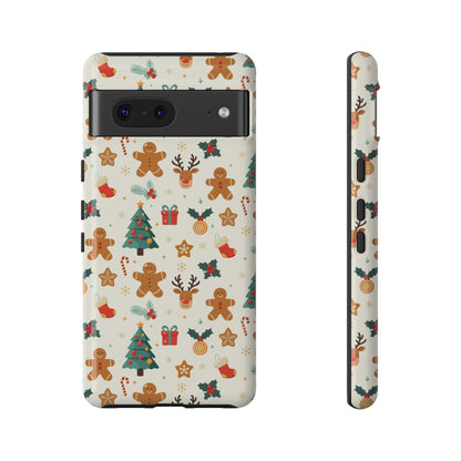 Gingerbread Holidays: Xmas-themed phone case for iPhone, Samsung and Google Pixel