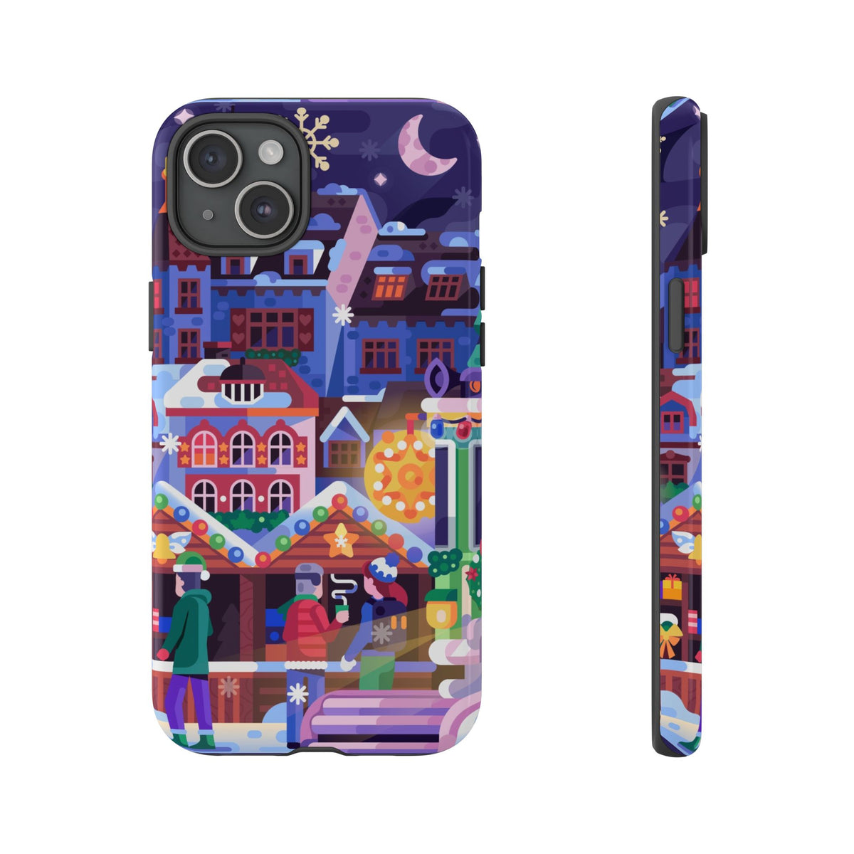 Christmas Fair in Old Town: Holiday-Themed case for iPhone, Samsung Galaxy and Google Pixel
