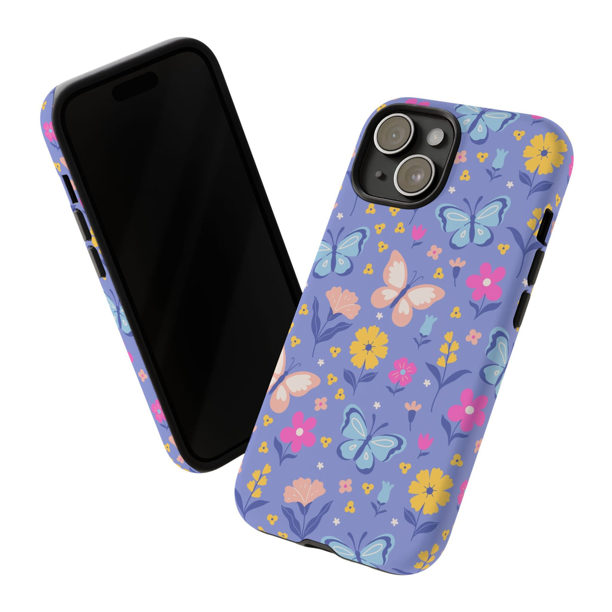Lavender Butterflies: Tough Phone Case for iPhone, Samsung Galaxy and Google Pixel