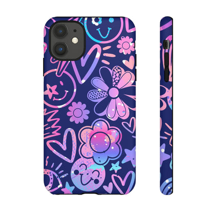 Live Inspired: Purple Tough Case for iPhone, Samsung Galaxy and Google Pixel devices