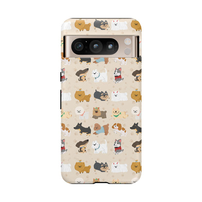 Cute Dogs: Tough Case for iPhone, Samsung Galaxy and Google Pixel devices