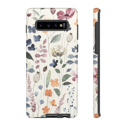 Floral prints phone case for iPhone, Samsung Galaxy and Pixel devices