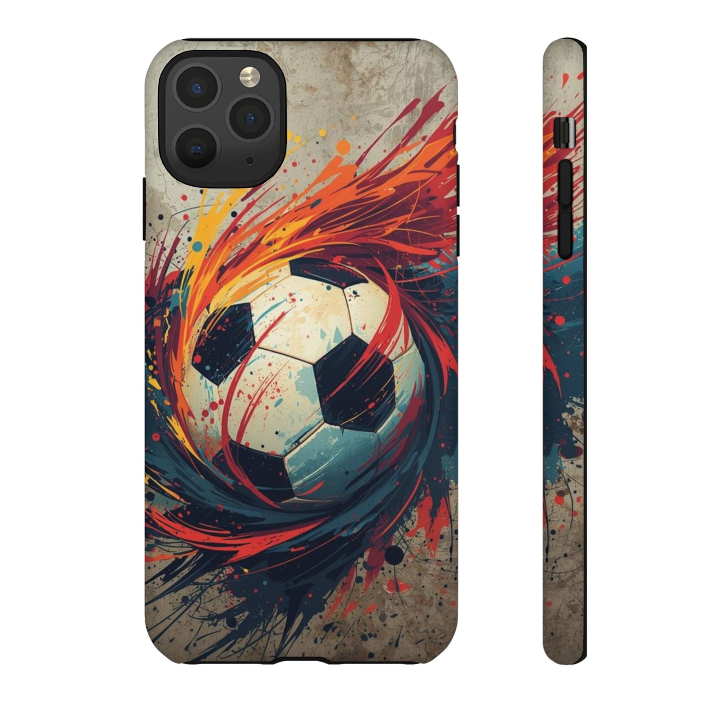 Football Swirl: Phone Case for iPhone, Samsung Galaxy and Google Pixel devices