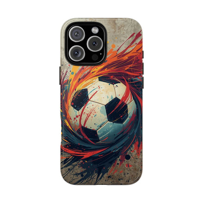 Football Swirl: Phone Case for iPhone, Samsung Galaxy and Google Pixel devices