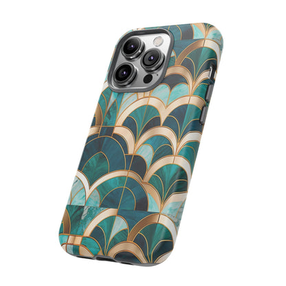Emerald Deco: Vintage Plush Phone Case for iPhone, Samsung Galaxy and Google Pixel devices