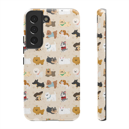 Cute Dogs: Tough Case for iPhone, Samsung Galaxy and Google Pixel devices