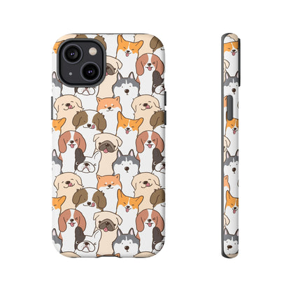 Cute Dogs Charm Phone Case for iPhone, Samsung Galaxy and Google Pixel devices