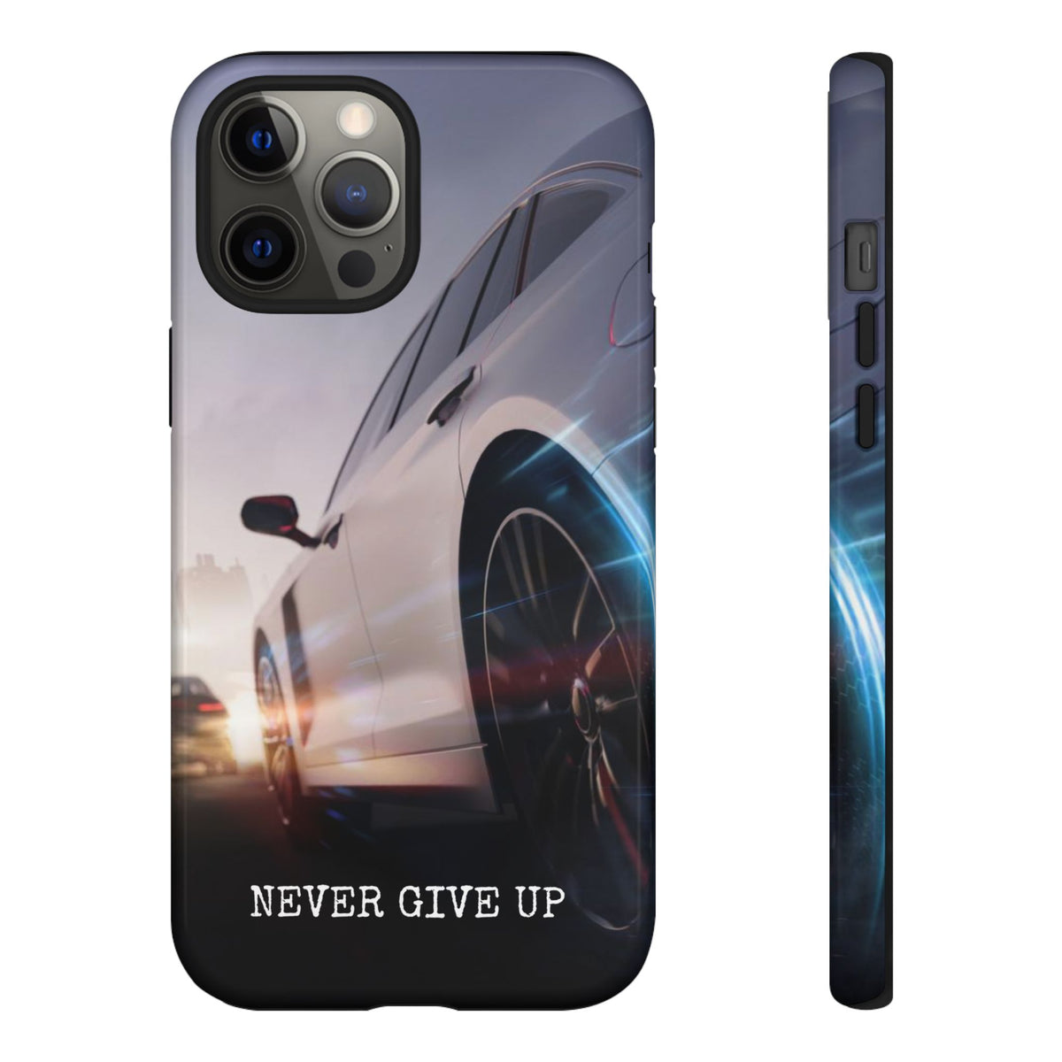 Never Give Up:  Motivational Phone Case for iPhone, Samsung Galaxy and Google Pixel devices