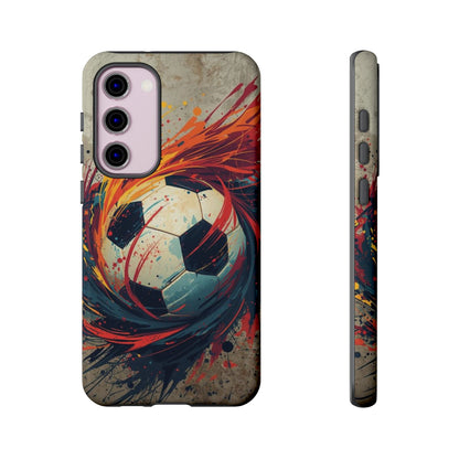 Football Swirl: Phone Case for iPhone, Samsung Galaxy and Google Pixel devices