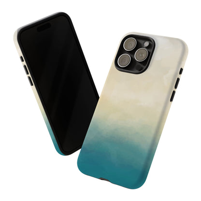 海と砂のグラデーションケース：iPhone、Galaxy、Google Pixelデバイス用ビーチ風スマホケース