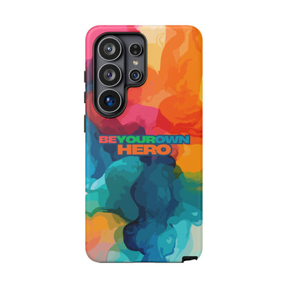 Be Your Own Hero: Inspiring Quote Phone Case for iPhone, Samsung Galaxy and Google Pixel