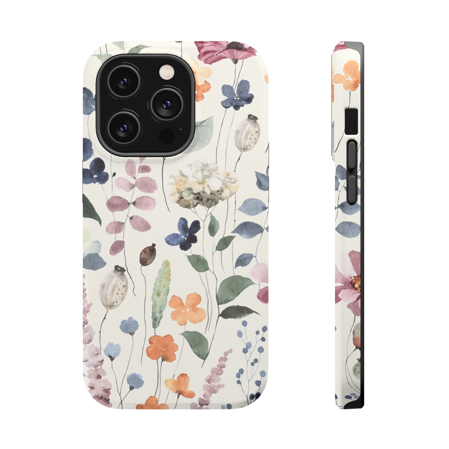 Floral prints phone case for iPhone (MagSafe version)
