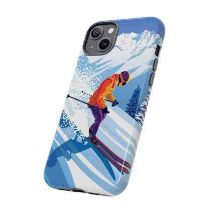 Glacier Rush: Ice Ski inspired phone case for iPhone, Samsung Galaxy and Google  Pixel devices