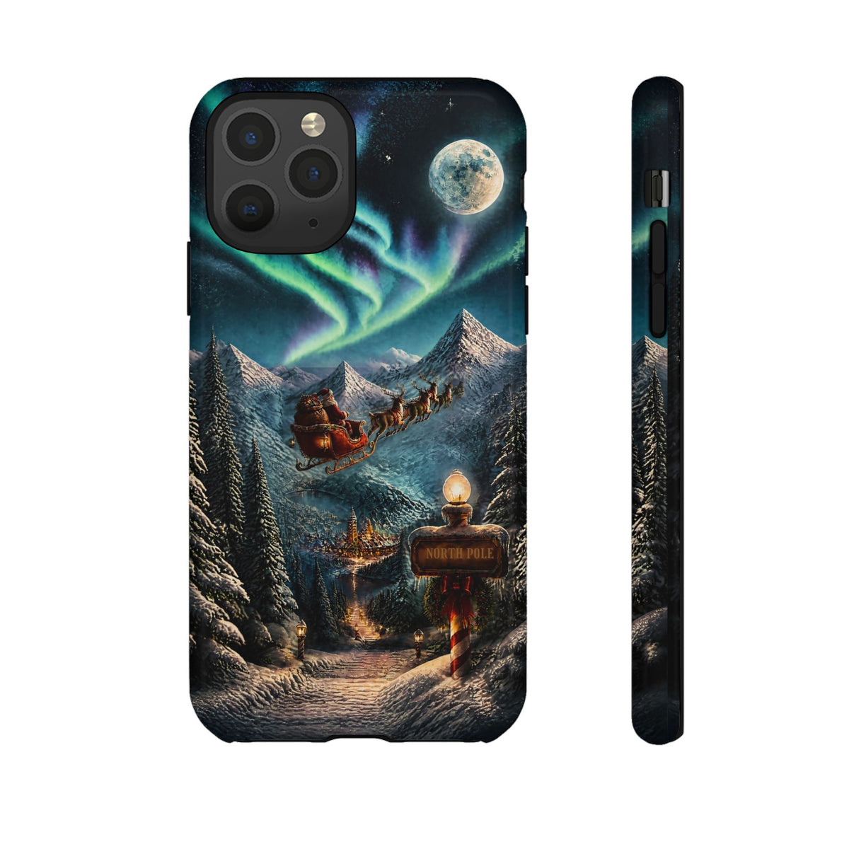 Santa Claus North Pole Adventure: Christmas Themed Phone Case for iPhone, Samsung Galaxy and Google Pixel devices