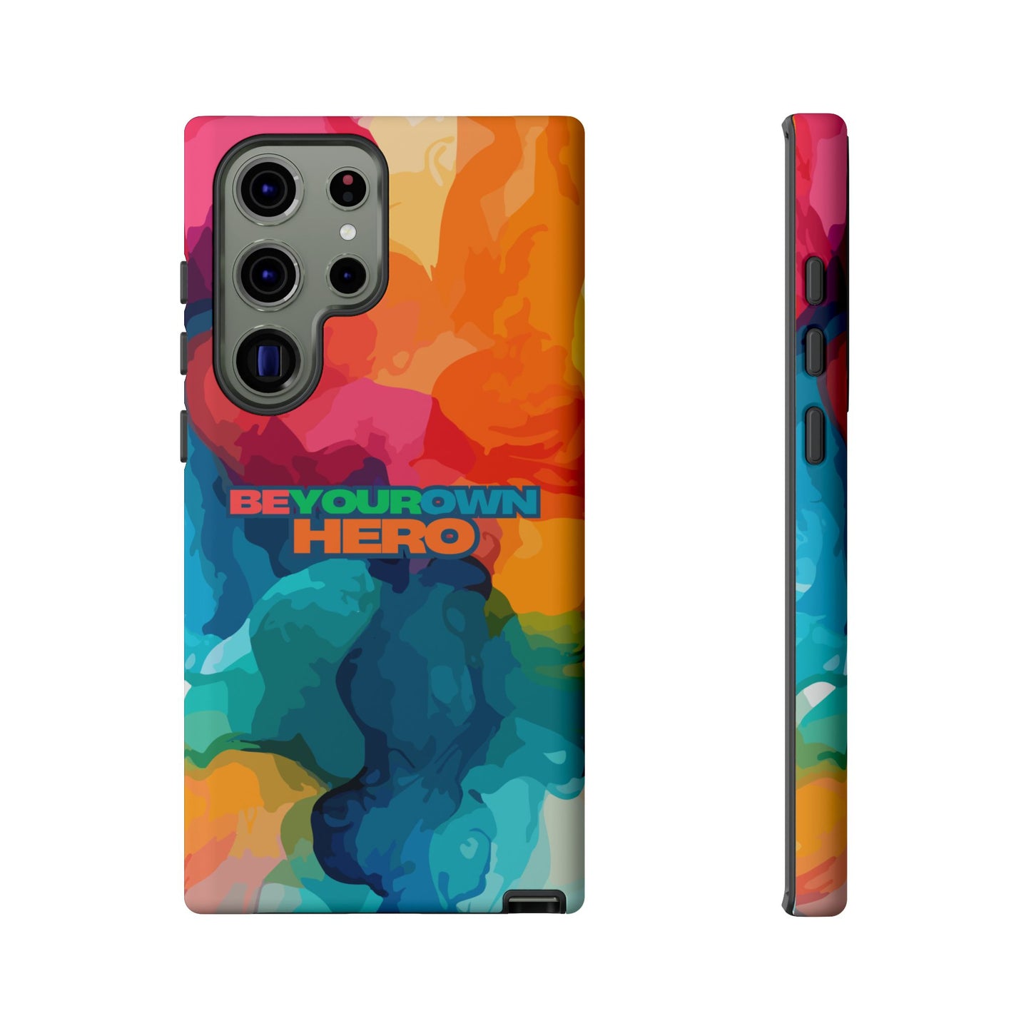 Be Your Own Hero: Inspiring Quote Phone Case for iPhone, Samsung Galaxy and Google Pixel