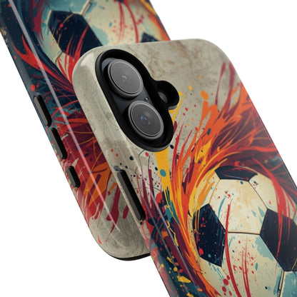 Football Swirl: Phone Case for iPhone, Samsung Galaxy and Google Pixel devices