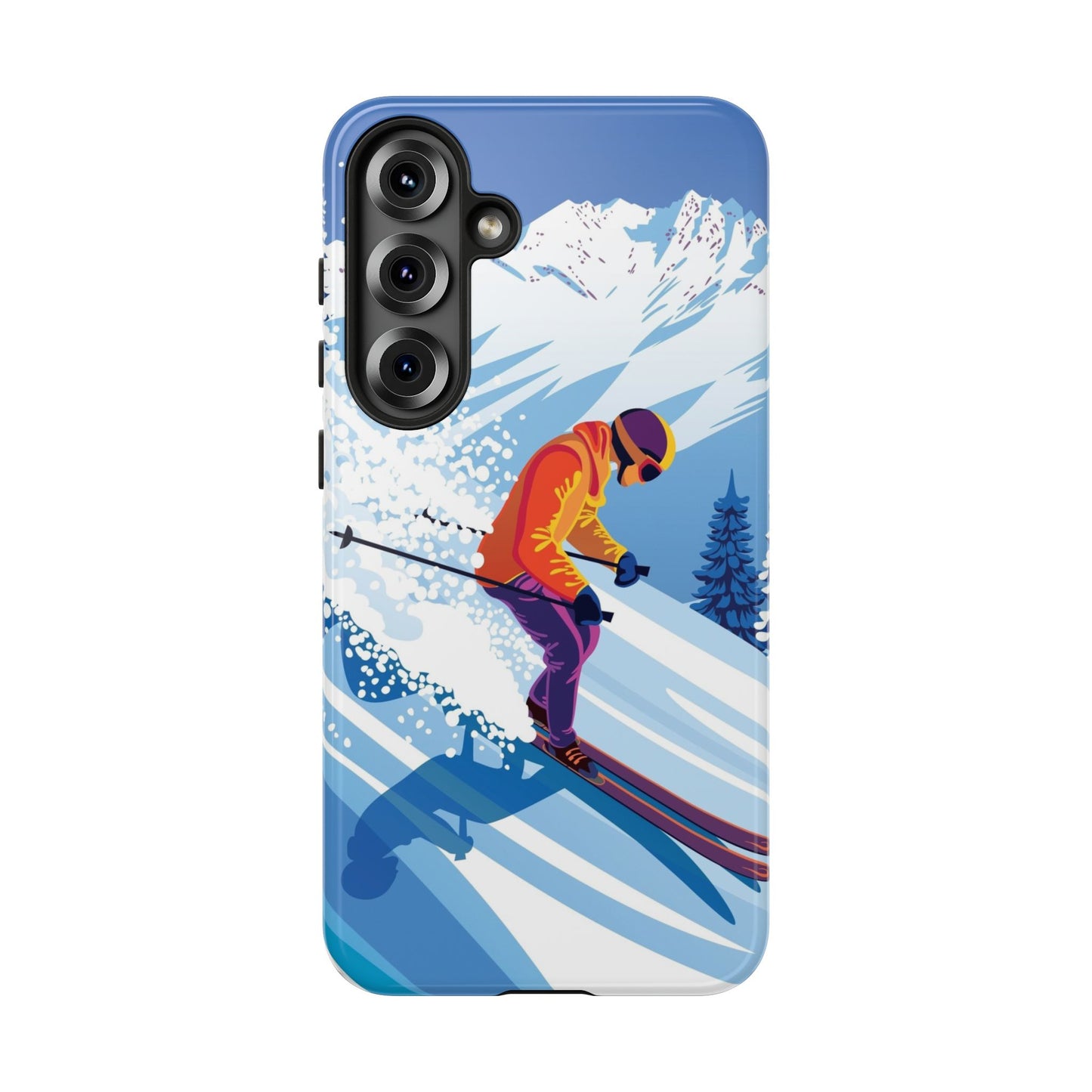 Glacier Rush: Ice Ski inspired phone case for iPhone, Samsung Galaxy and Google  Pixel devices