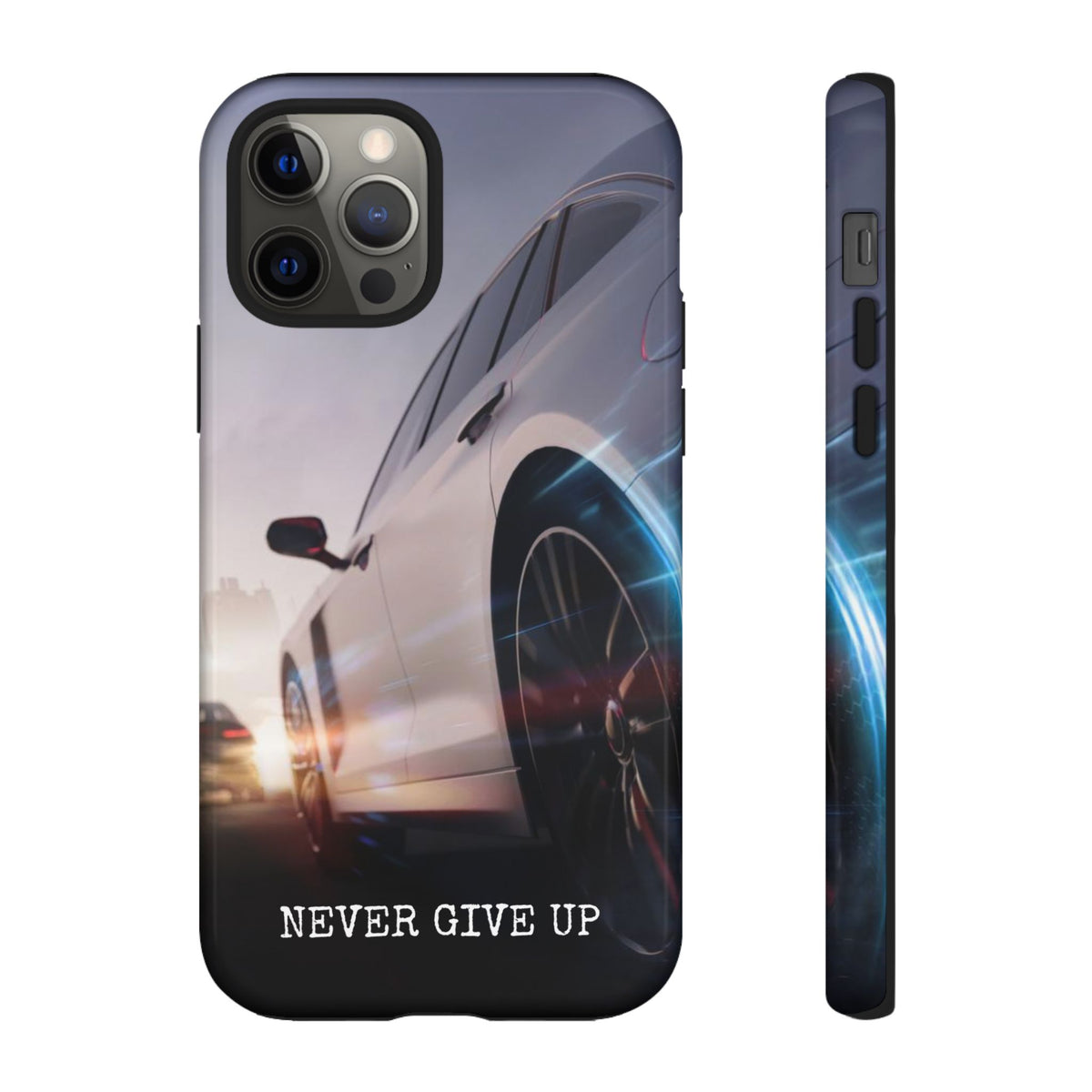 Never Give Up:  Motivational Phone Case for iPhone, Samsung Galaxy and Google Pixel devices