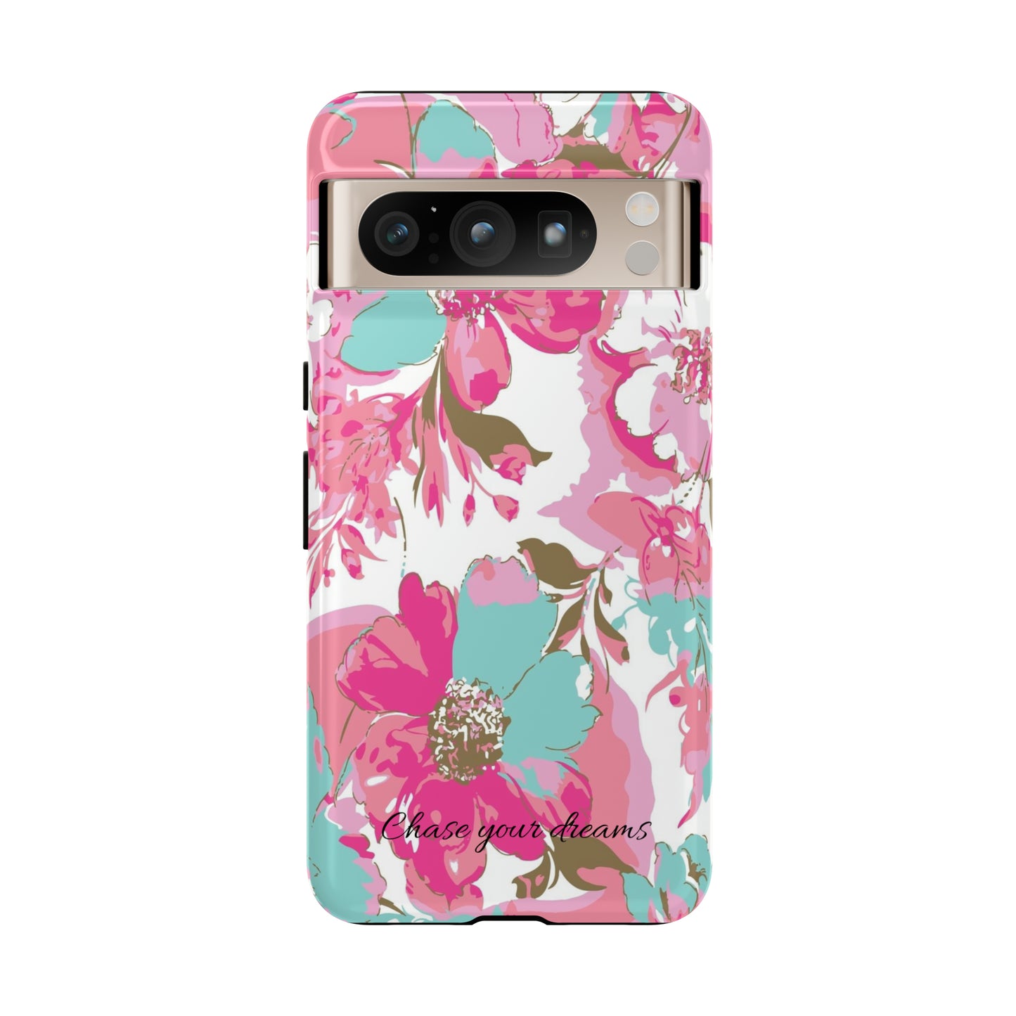 Chase your dreams: Artistic and elegant phone case for Apple iPhone, Samsung Galaxy and Pixel devices