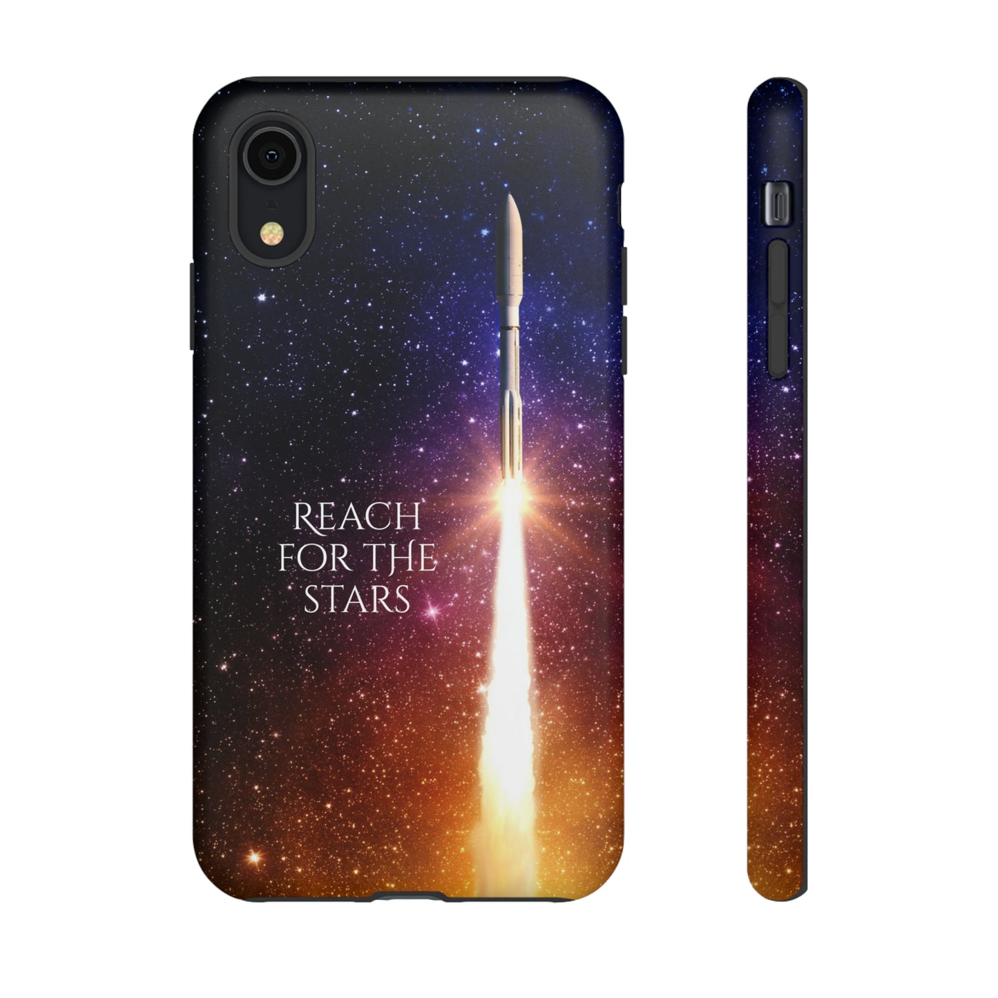 Reach for the stars: rocket illustrated phone case for iPhone, Samsung Galaxy and Pixel devices