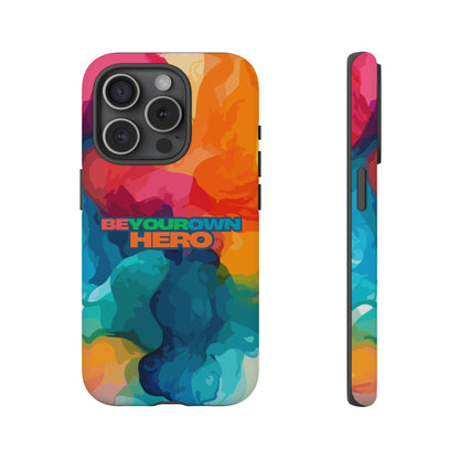 Be Your Own Hero: Inspiring Quote Phone Case for iPhone, Samsung Galaxy and Google Pixel