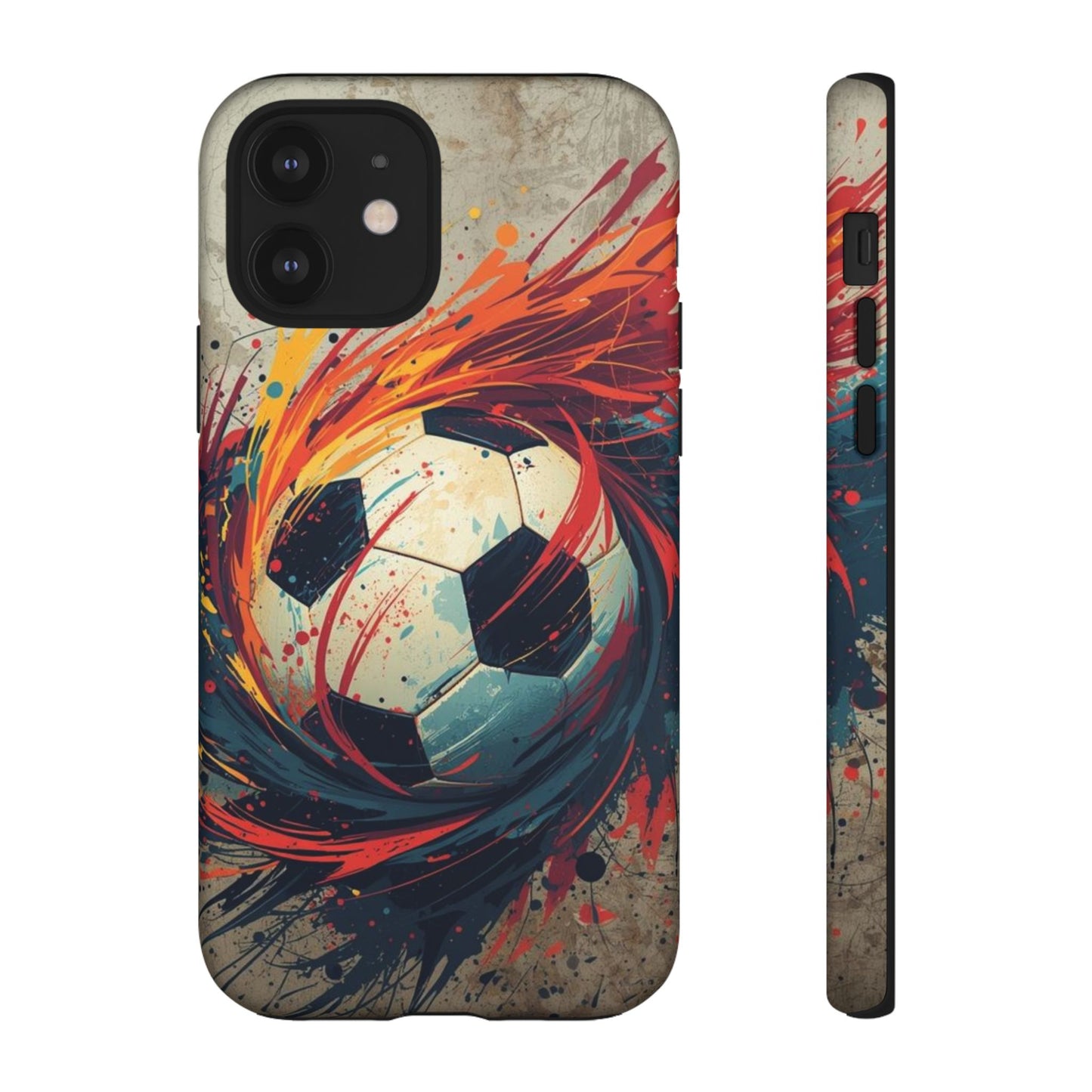 Football Swirl: Phone Case for iPhone, Samsung Galaxy and Google Pixel devices