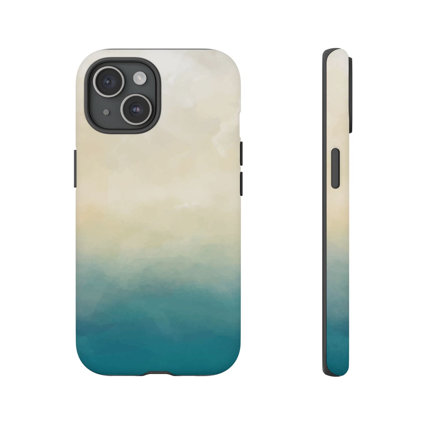 海と砂のグラデーションケース：iPhone、Galaxy、Google Pixelデバイス用ビーチ風スマホケース