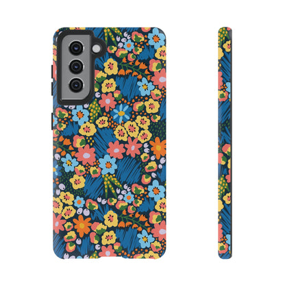 Bloom Burst: Color and Joy Themed Phone Case for iPhone, Samsung Galaxy and Google Pixel devices