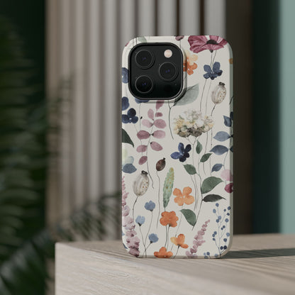 Floral prints phone case for iPhone (MagSafe version)