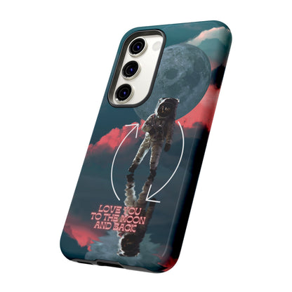 Love You to the Moon and Back: Romance-themed phone case for iPhone, Samsung Galaxy and Google Pixel devices