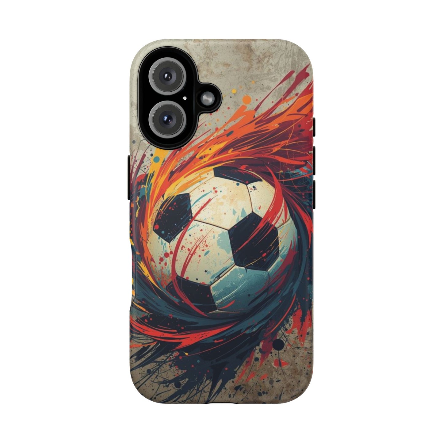 Football Swirl: Phone Case for iPhone, Samsung Galaxy and Google Pixel devices