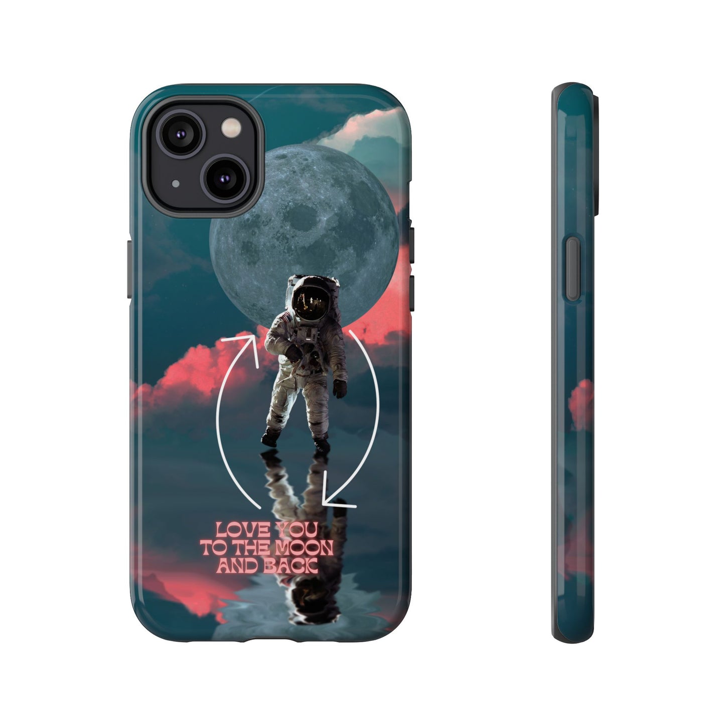 Love You to the Moon and Back: Romance-themed phone case for iPhone, Samsung Galaxy and Google Pixel devices