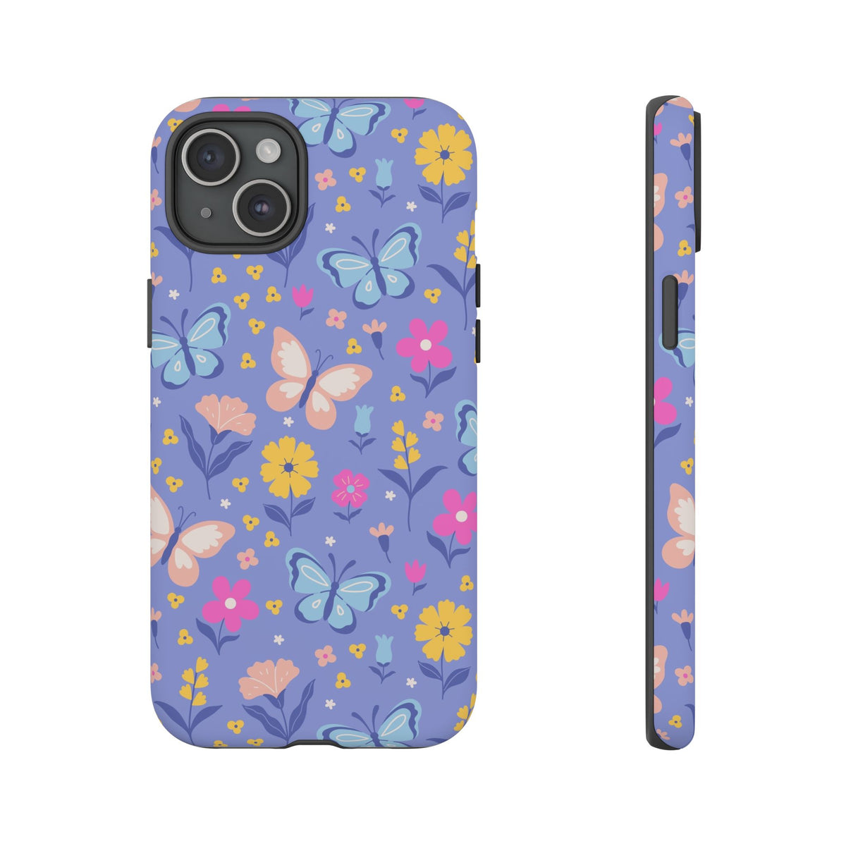 Lavender Butterflies: Tough Phone Case for iPhone, Samsung Galaxy and Google Pixel