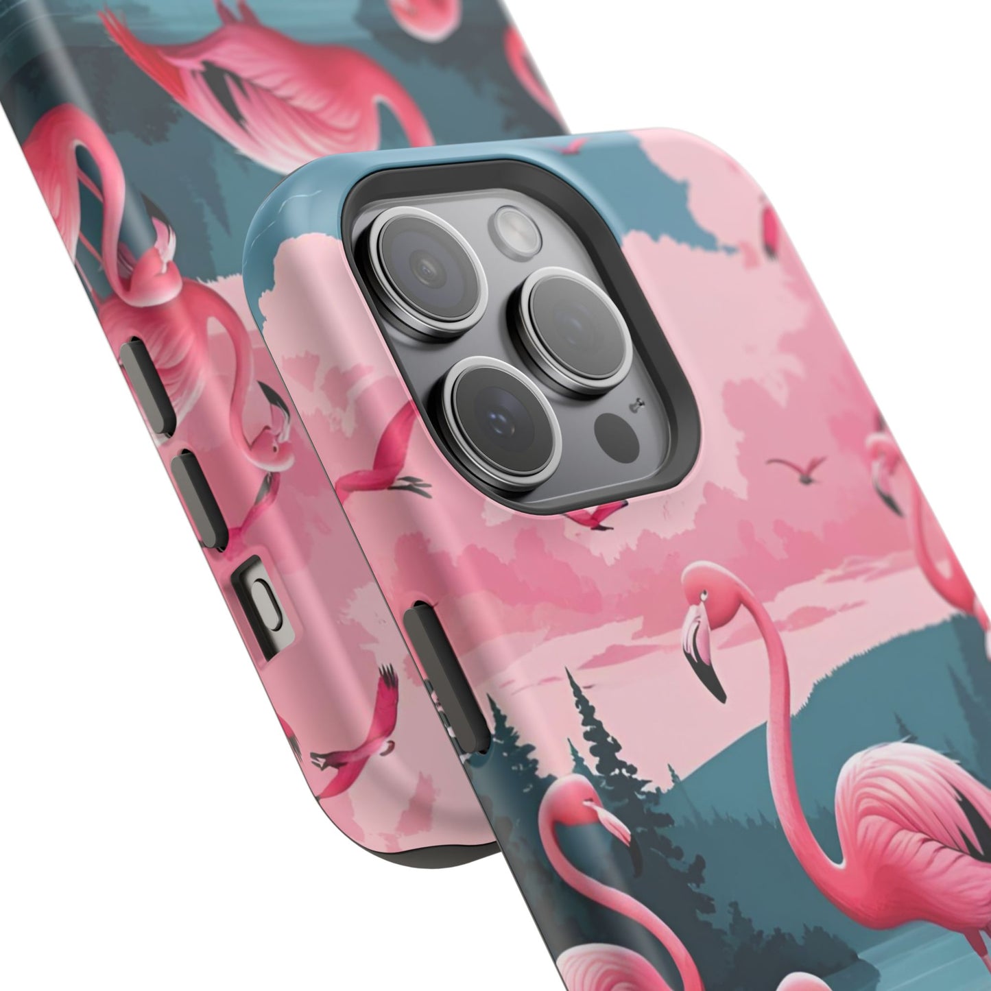 Velvet Skies Flamingo Case MagSafe phone case for Apple iPhone