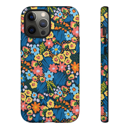 Bloom Burst: Color and Joy Themed Phone Case for iPhone, Samsung Galaxy and Google Pixel devices