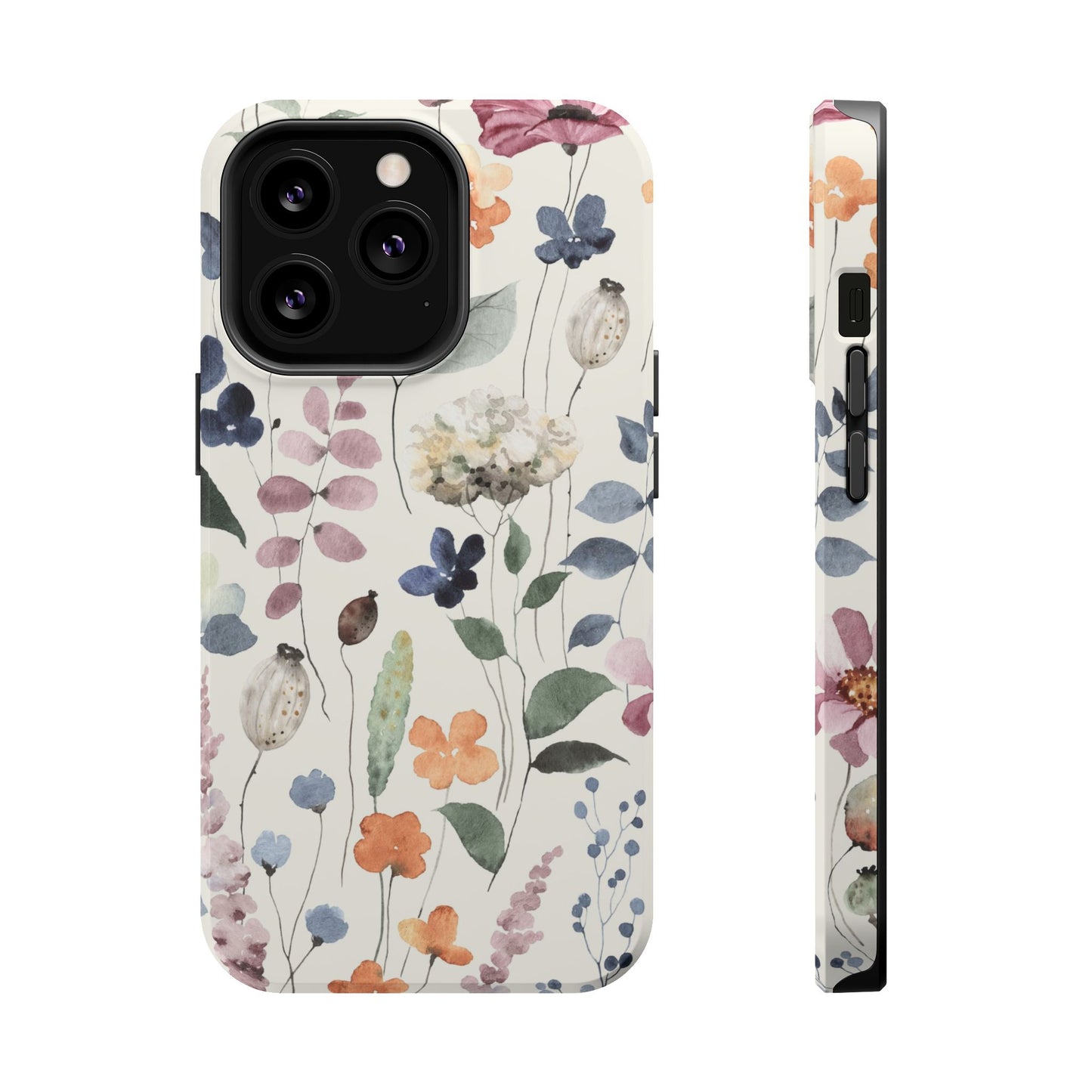 Floral prints phone case for iPhone (MagSafe version)