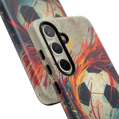 Football Swirl: Phone Case for iPhone, Samsung Galaxy and Google Pixel devices