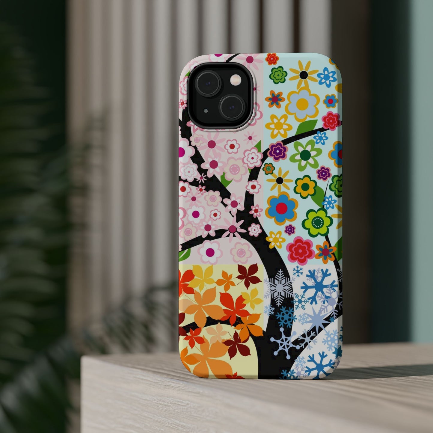 Four Seasons (MagSafe version): Fall, Winter, Spring and Summer inspired phone case for iPhone