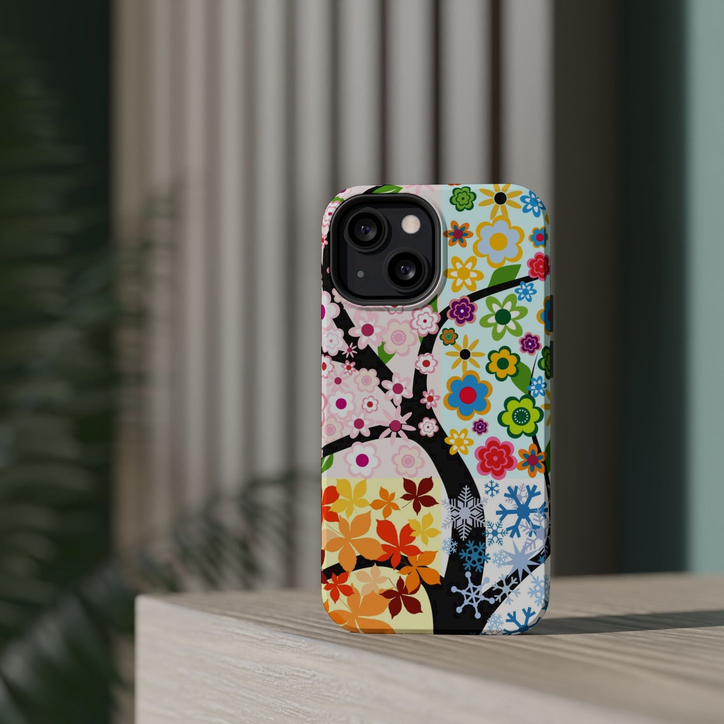 Four Seasons (MagSafe version): Fall, Winter, Spring and Summer inspired phone case for iPhone