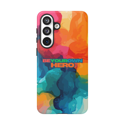 Be Your Own Hero: Inspiring Quote Phone Case for iPhone, Samsung Galaxy and Google Pixel