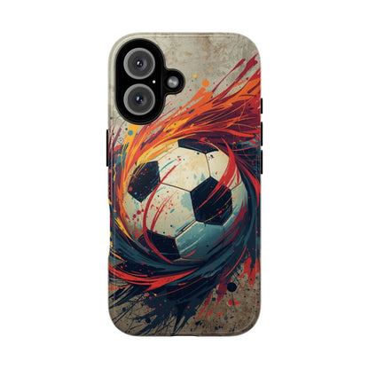 Football Swirl: Phone Case for iPhone, Samsung Galaxy and Google Pixel devices
