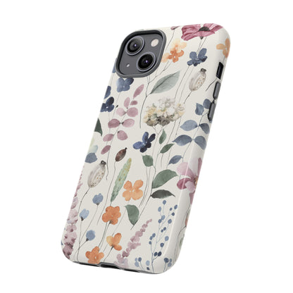 Floral prints phone case for iPhone, Samsung Galaxy and Pixel devices