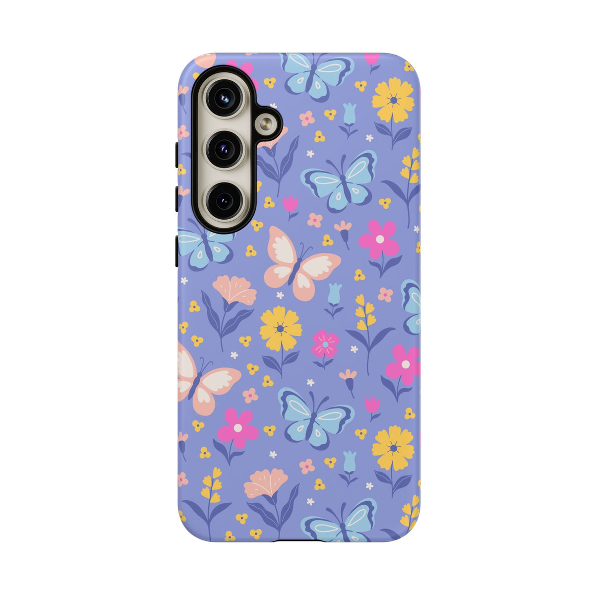 Lavender Butterflies: Tough Phone Case for iPhone, Samsung Galaxy and Google Pixel