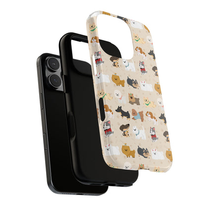 Cute Dogs: Tough Case for iPhone, Samsung Galaxy and Google Pixel devices