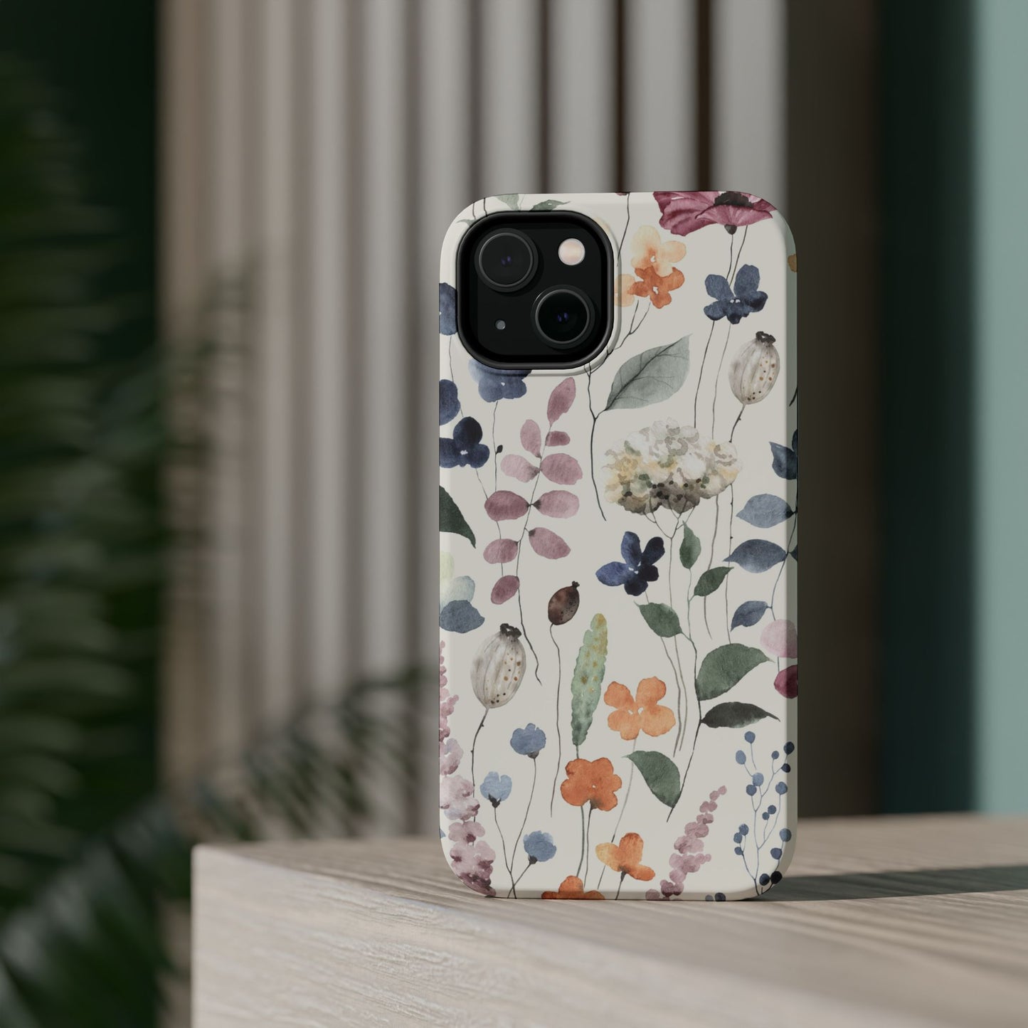 Floral prints phone case for iPhone (MagSafe version)